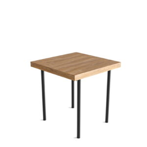 Opklapbare tafel met vierkante houten tafelblad