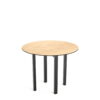 Inklapbare stevige tafel met ronde tafelblad