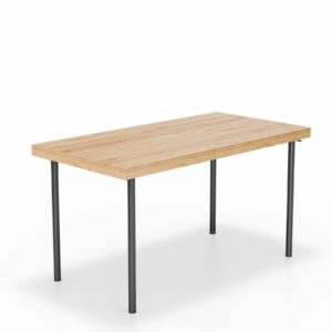 Lange inklapbare tafel met metalen onderstel